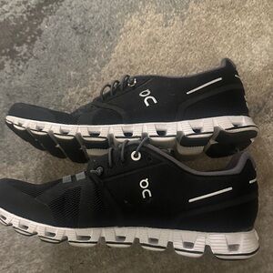 On Running Women’s  Black and White Athletic Slip On Sneaker